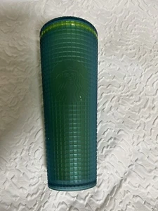 Vaso frío Starbucks Jeweled Soft Touch verde 2023 Venti 24 oz - Imagen 1 de 12