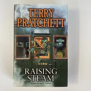 Raising Steam by Terry Pratchett 2013, Hardback Book Exclusive Dust Jacket Cover - Picture 1 of 9