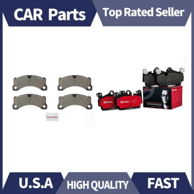 Kit de pastillas de freno delanteras y traseras Brembo cerámicas para Porsche Cayenne 2011 2012 2013 Foto 1 de 2