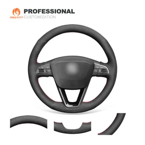 MEWANT Synthetic Suede Car Steering Wheel Cover for Seat Leon Toledo Arona - Bild 1 von 11