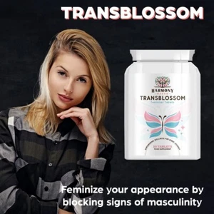 TransBlossom MTF 30 Tablets - Vegetarian and Vegan Friendly - LGBTQIA+ - Picture 1 of 3