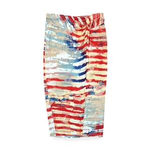 NWT American Rag Cie Women's Skirt Twist Knot Deep Slit Size S Elastic Waist - Picture 1 of 5