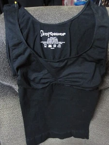 "BLACK SEAMLESS PULL ON CAMISOLE" - SHAPED BUST - NWT - SIZE L/XL -SLIMPRESSIONS - Picture 1 of 4