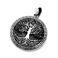 Keltischer Lebensbaum Anhänger 925er Silber Gothic Schmuck - NEU