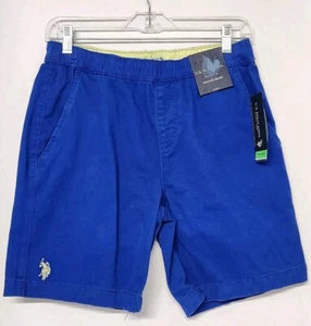 US Polo Assn Shorts Herren X-Small blau Jogger Stretch Kordelzug Taschen neu mit Etikett - Bild 1 von 3