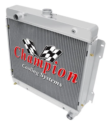 2 Row Western Champion Radiator for 1975 1976 1977 1978 Plymouth PB200 V8 Engine - Image 1 of 4