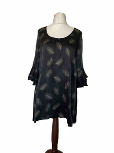 Chesca Size UK 12/14 Blouse Top Black Gold BNWT - Picture 1 of 14