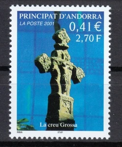 Andorra French 2001 MNH Mi 575 Sc 544 Creu Grossa, Andorra la Vella ** - Bild 1 von 1