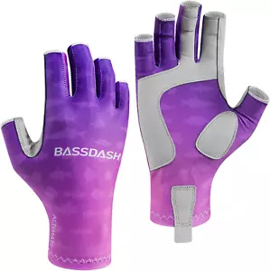 ALTIMATE UPF 50+ Women’S Fishing Gloves UV Sun Protection Fingerless Gloves for - Picture 1 of 8