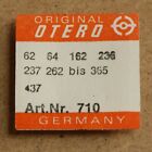 OTERO 62 PART 710, anchor, pallet fork, 64, 162, 236, 237, 262 to 365, 437 EPPLE