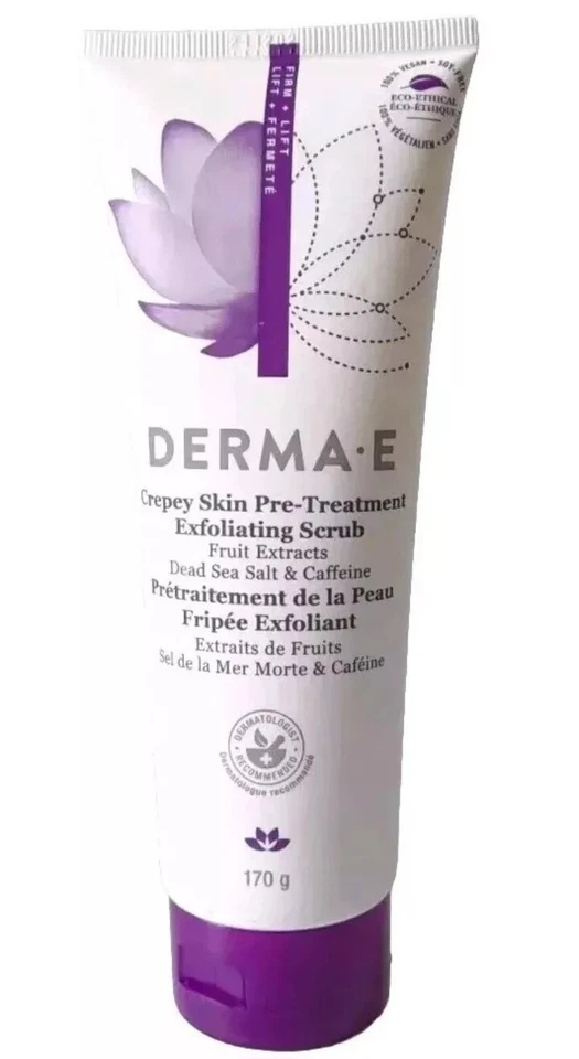 DERMA E Crepey Skin Pre-Treatment Exfoliating Scrub Unisex Scrub 6 oz - Image 1 of 1