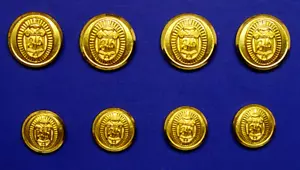 BROOKS BROTHERS JACKET REPLACEMENT BUTTONS by WATERBURY 8 PC GOOD USED CONDITION - Picture 1 of 9