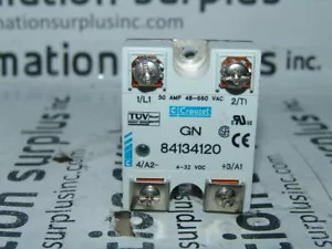 CROUZET GN 84134120 SOLID STATE RELAY 50A 48-660VAC 4-32VDC *QUANTITY!! - Picture 1 of 3