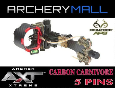 AXT CARBON CARNIVORE 5 PIN SIGHT (APG REALTREE CAMO)