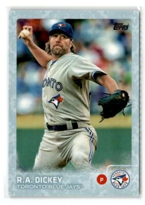 R.A. Dickey SN 93/99 Toronto Blue Jays 2015 Topps Snow Camo #316 - Image 1 of 2