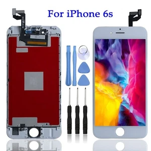 For Apple iPhone 6S LCD Screen Replacement Touch Digitizer Display Frame White - Picture 1 of 9