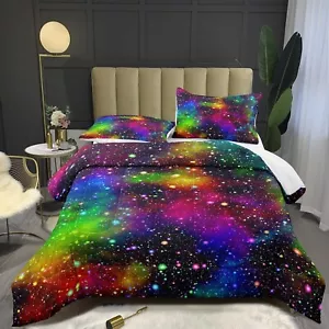 Bodhi Rainbow Galaxy Comforter Set Twin Size for Children Teens Boys Girls Ki... - Picture 1 of 6