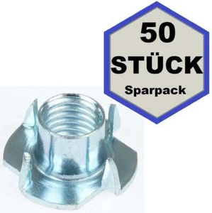 50 Stück Einschlagmutter M12 x 14 Gewinde Einschlagmuttern verzinkt DIN 6930 - Bild 1 von 3