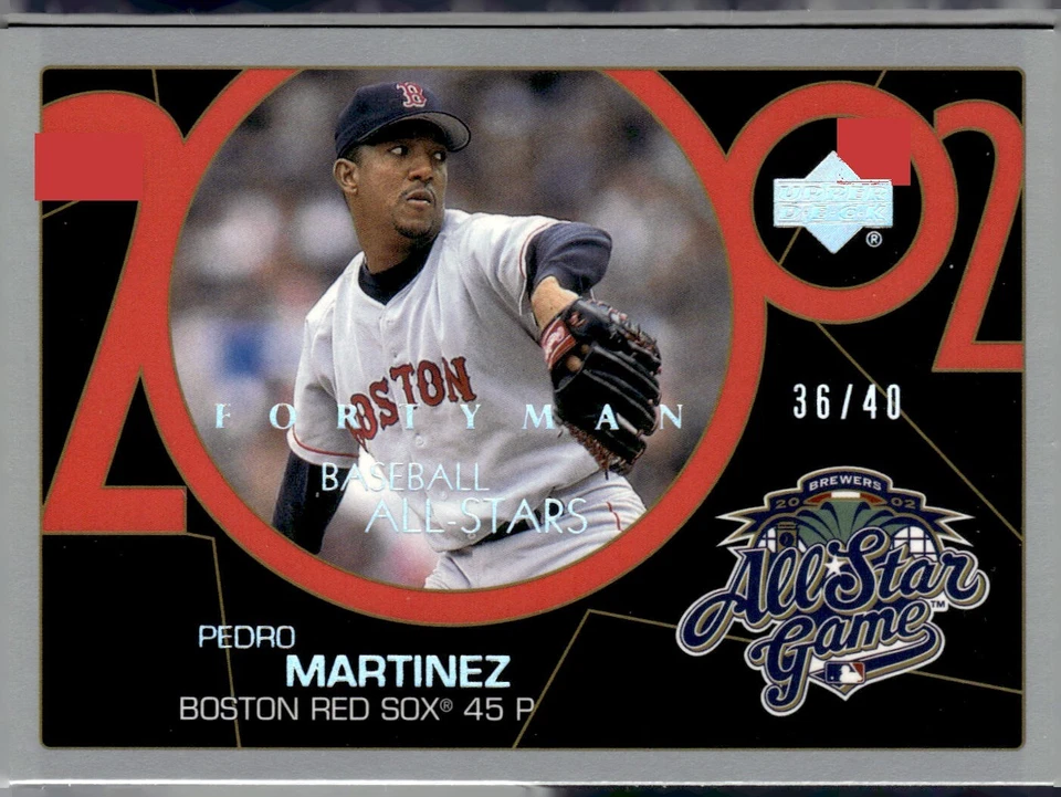 2003 UPPER DECK 40 MAN AS ELECTRIC RAINBOW PARALLEL #774 PEDRO MARTINEZ #36/40 - Image 1 of 2