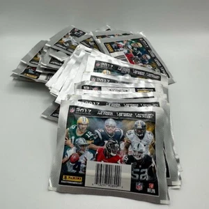 ๐ NFL 2017 Panini 50 PACKS Lot - find Christian McCaffrey RC Rookie Sticker ๐ - Picture 1 of 2