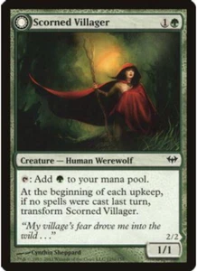 Scorned Villager Dark Ascension Foil Holo - MTG Magic the Gathering - NM - Picture 1 of 2