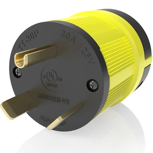 NEMA TT-30P Male Plug Replacement Cord Connector Heavy Duty RV Generator TT30P - Picture 1 of 10