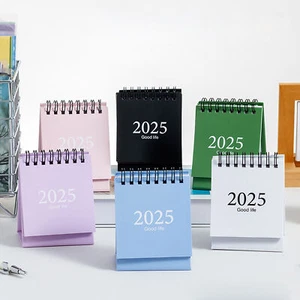 2025 Mini Desk Calendar Small Desktop Standing Flip Monthly Calendar Decorative - Picture 1 of 18