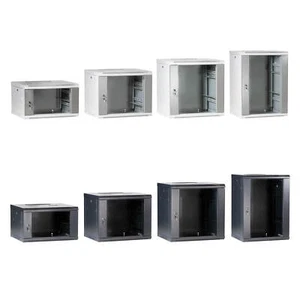 ProfiPatch 19" Netzwerkschrank Wandg. 6HE/9HE/12HE/15HE Tiefe 500mm grau/schwarz - Bild 1 von 35