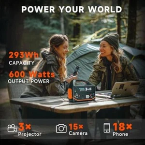 600W Portable Power Station Generator Emergency Camping Backup Charge 8 Devices - Picture 1 of 5