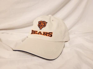 Vintage 90s Chicago Bears Logo Athletic NFL Licensed Adjustable Hat White - Picture 1 of 6