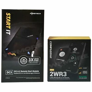 COMPUSTAR RFX-2WR3-FM DR-X1 BUNDLE & FT-DC3-LC REMOTE START MODULE DRONEMOBILE - Picture 1 of 6
