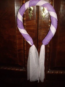 T23 Princess Rapunzel Tangled Costume Head Wear w Tulle Veil? Girls Size 8" high - Picture 1 of 4