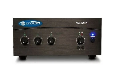 Crown 135MA  3x1, 35W Mixer Amplifier 70/100V 8 Ohm G135MAC - Image 1 of 3