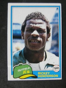 1981 Topps #261 Rickey Henderson - Bild 1 von 2