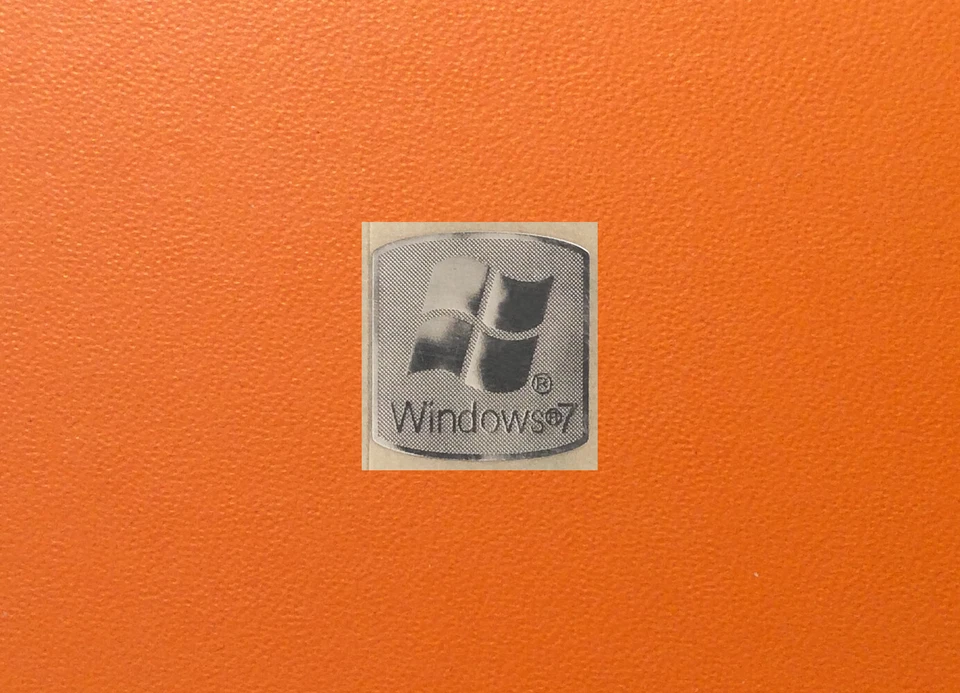 1 PCS Sticker for window 7 Badge Logo Decal Silver Chrome 18mm x 18mm USA - Image 1 of 1