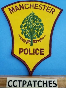 MANCHESTER, CONNECTICUT POLICE SCHULTERAUFNÄHER CT - Bild 1 von 2