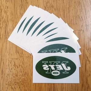 NY Jets Temporäre Tattoos Menge 10 Fußball geformte Tattoos - Bild 1 von 1