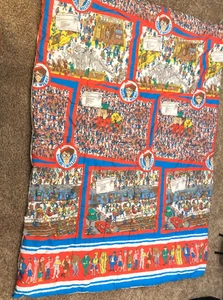 Vintage Where's Waldo Comforter 1990 Blanket Bedspread Twin Bed Land of Waldos - Picture 1 of 13