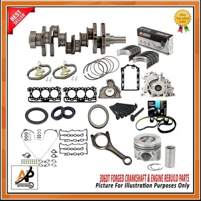 FOR LAND ROVER RANGE ROVER 306DT JAGUAR TDV6 FORGED CRANKSHAFT & ENGINE REBUILD - Image 1 of 4