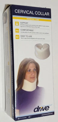 Cuello cervical Drive grande blanco soporte estrecho ajustable se adapta a la mayoría de RTLPC23289 Foto 1 de 4