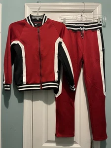 Jordan Craig Big Boys Track Suit Red Size 10 - Picture 1 of 2