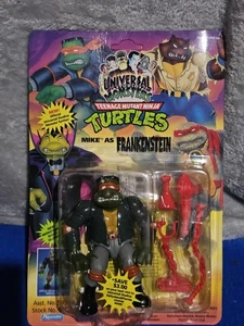 1993 MOC TMNT Mike as Frankenstein UNPUNCHED Universal Studios Monsters Playmate - Picture 1 of 5