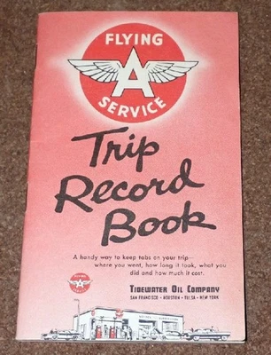 Flying A Trip Record Book - Image 1 of 4