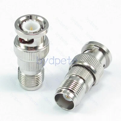 BNC male plug to TNC Female jack Straight RF Connector Adapter 50ohm bydpete - Image 1 of 3