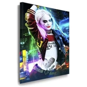 Harley Quinn Art Leinwandbild  AK ART Wanddeko Wandbild Kunstdruck Geschenk - Bild 1 von 4