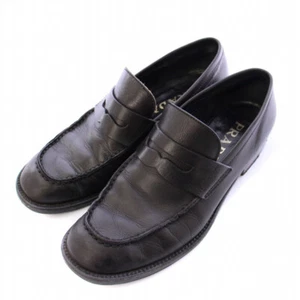 PRADA Size 38.5 Women's Leather Flats in Black - Picture 1 of 8