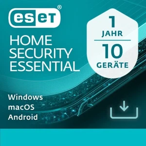 ESET Home Security Essential (2024) 10 Geräte 1 Jahr PC/Mac/Android Download NEU - Bild 1 von 1
