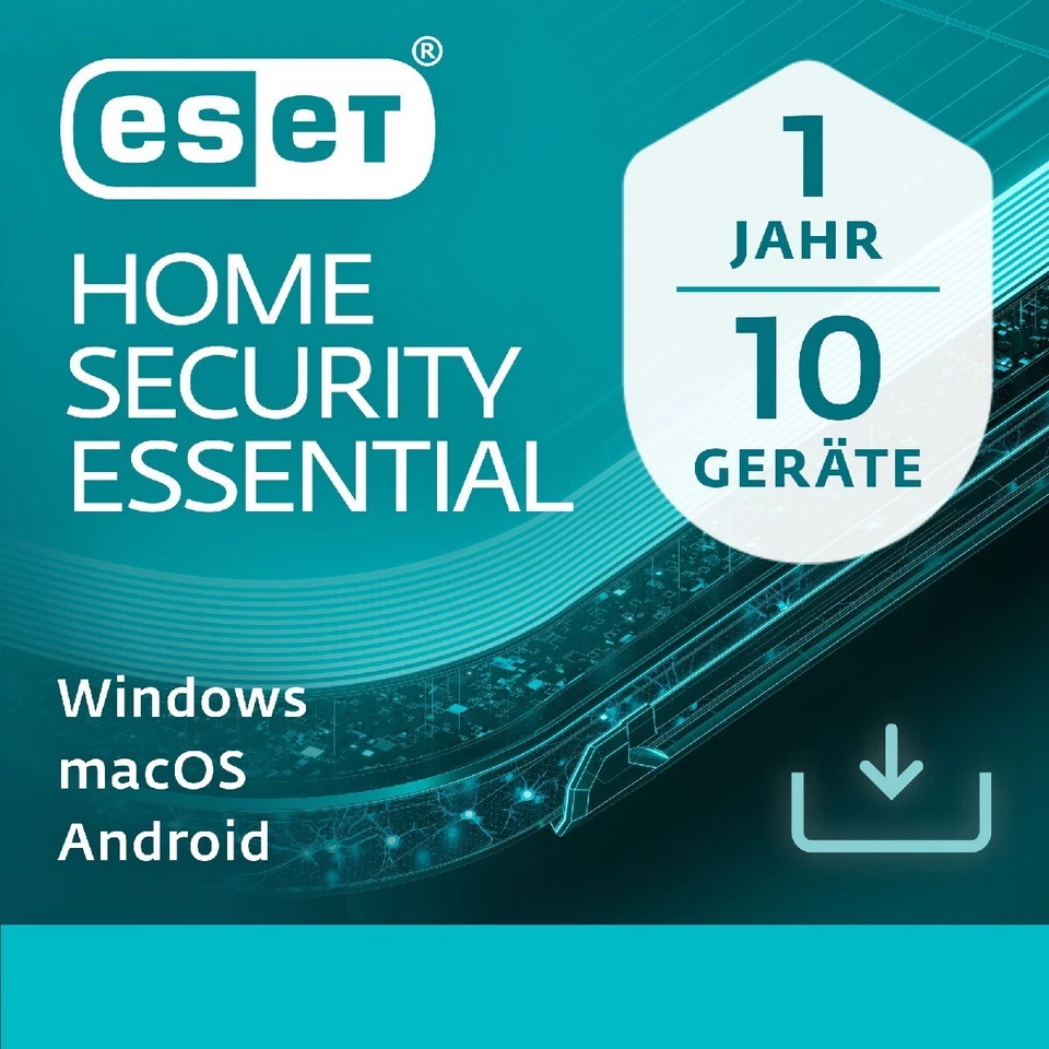 ESET Home Security Essential (2024) 10 Geräte 1 Jahr PC/Mac/Android Download NEU - Bild 1 von 1