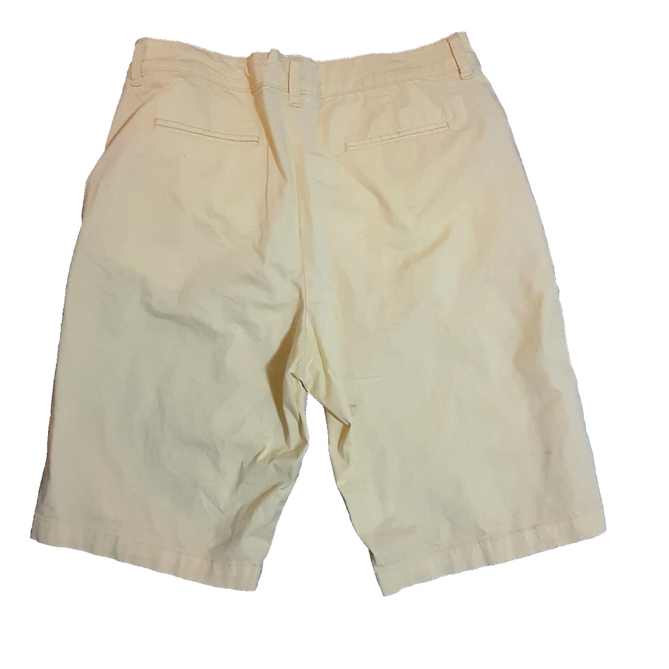 Lee yellow Bermuda shorts 36" waist mid-rise cotton spandex blend  - Image 1 of 3