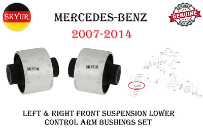 Juego de bujes de brazo de control inferior de suspensión delantera para Mercedes W216, W221 genuino Foto 1 de 4